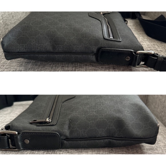 UNISEX 💯Authentic Gucci Supreme Coated Canvas Gg Messenger Crossbody Bag - Picture 6 of 16